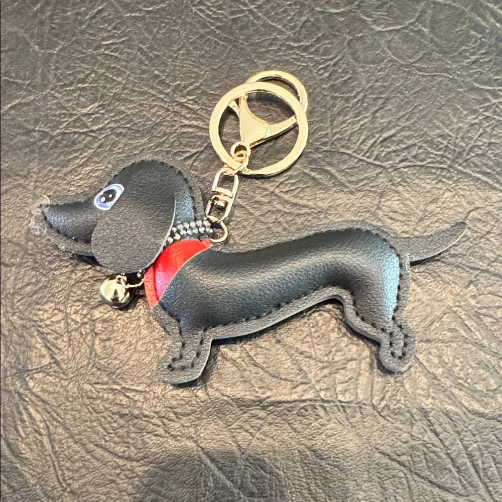 Dachshund Dog Keychain Bag Charm, NEW